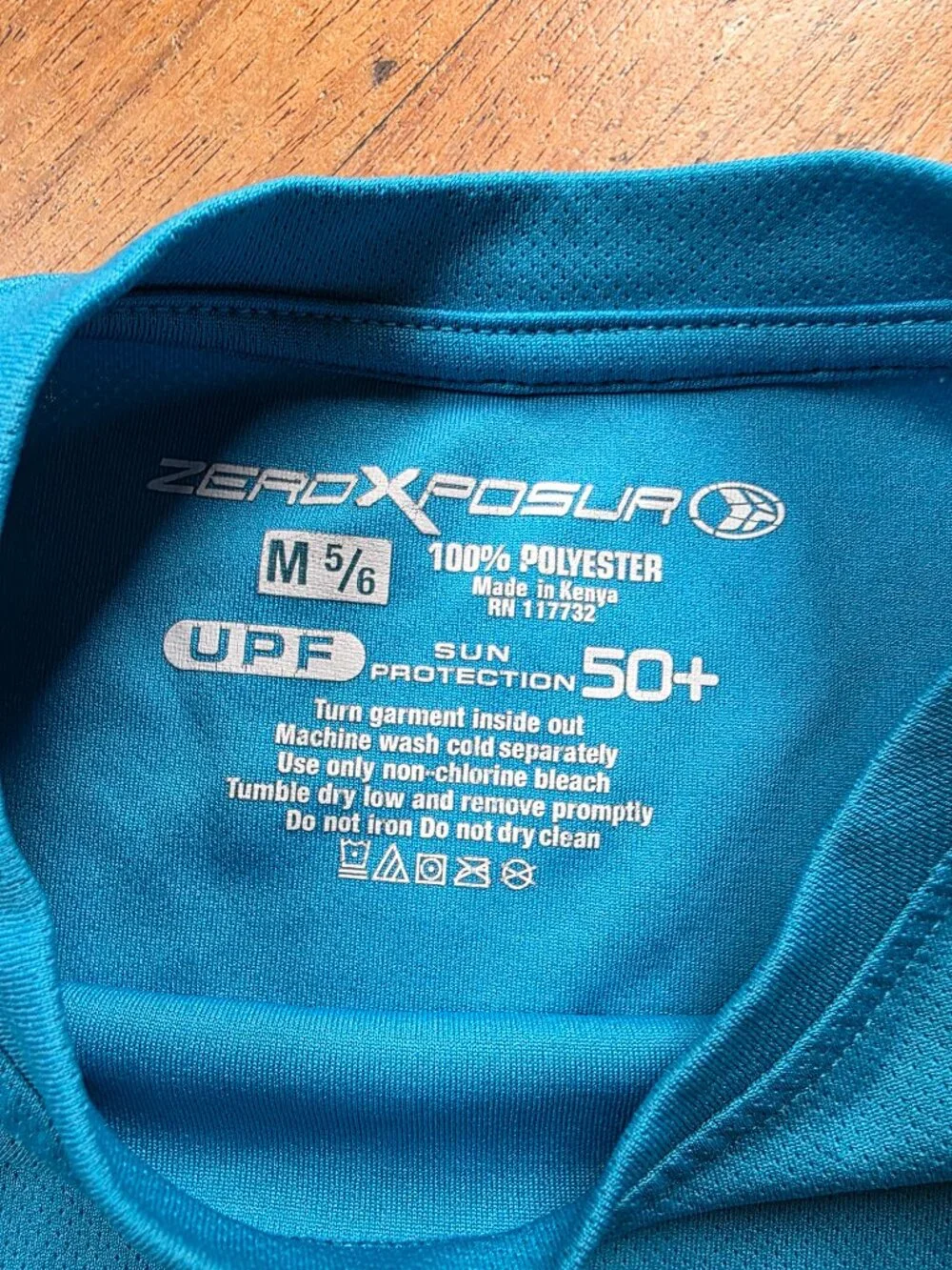 ZeroXposur Kids Blue Swim Rashguard Size M 5/6